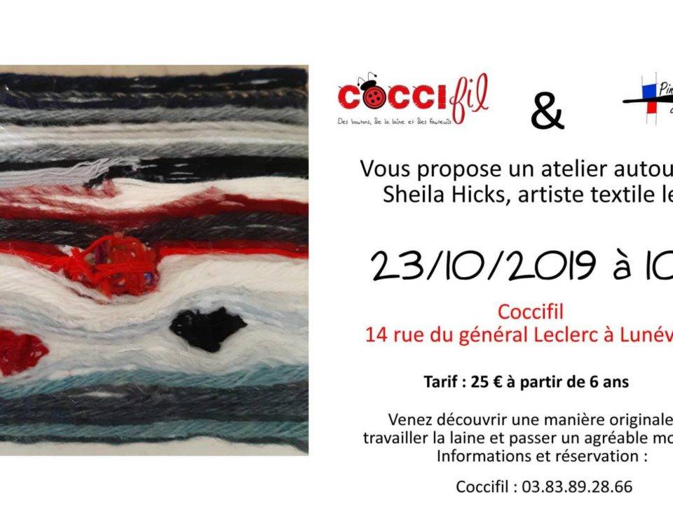 COCCIfil atelier arts créatifs 23 oct 2019