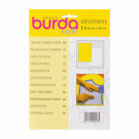 Papier calque carbone blanc et jaune Burda